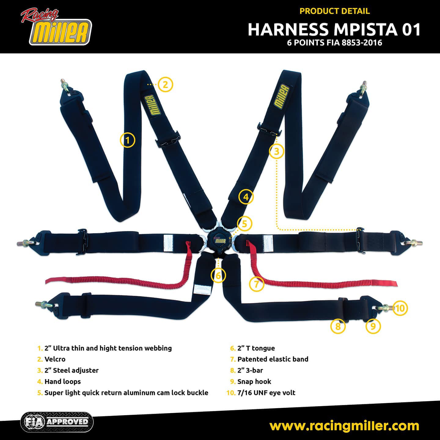 6 point harness